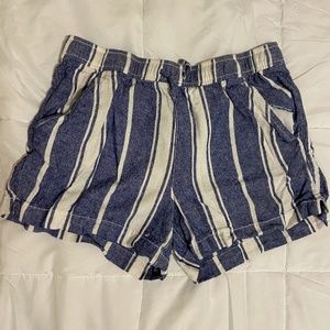 pin stripped old navy shorts